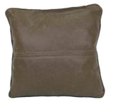 Handmade Genuine Leather Celtic Knot Design Decorative Accent Throw Pillow Cover