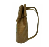 Handmade Genuine Leather Embroidered Medium Whisky Tote bag