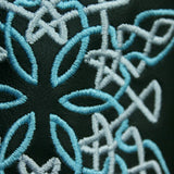 Elegant Embroidered Leather Whisky Tote