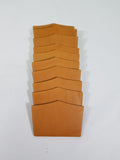 10 Genuine Leather Label Patches Blank 2 1/4 X 3 3/4 Crown Banner