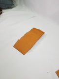 10 Genuine Leather Label Patches Blank 2 1/4 X 3 3/4 Crown Banner
