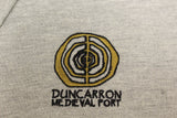 Duncarron Medievel Fort Embroidered Heather Grey Polo Shirt